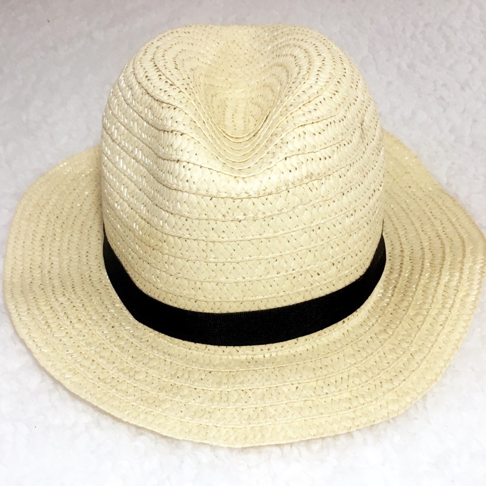 Panama Hat |  Woven Straw Fedora Beach Hat